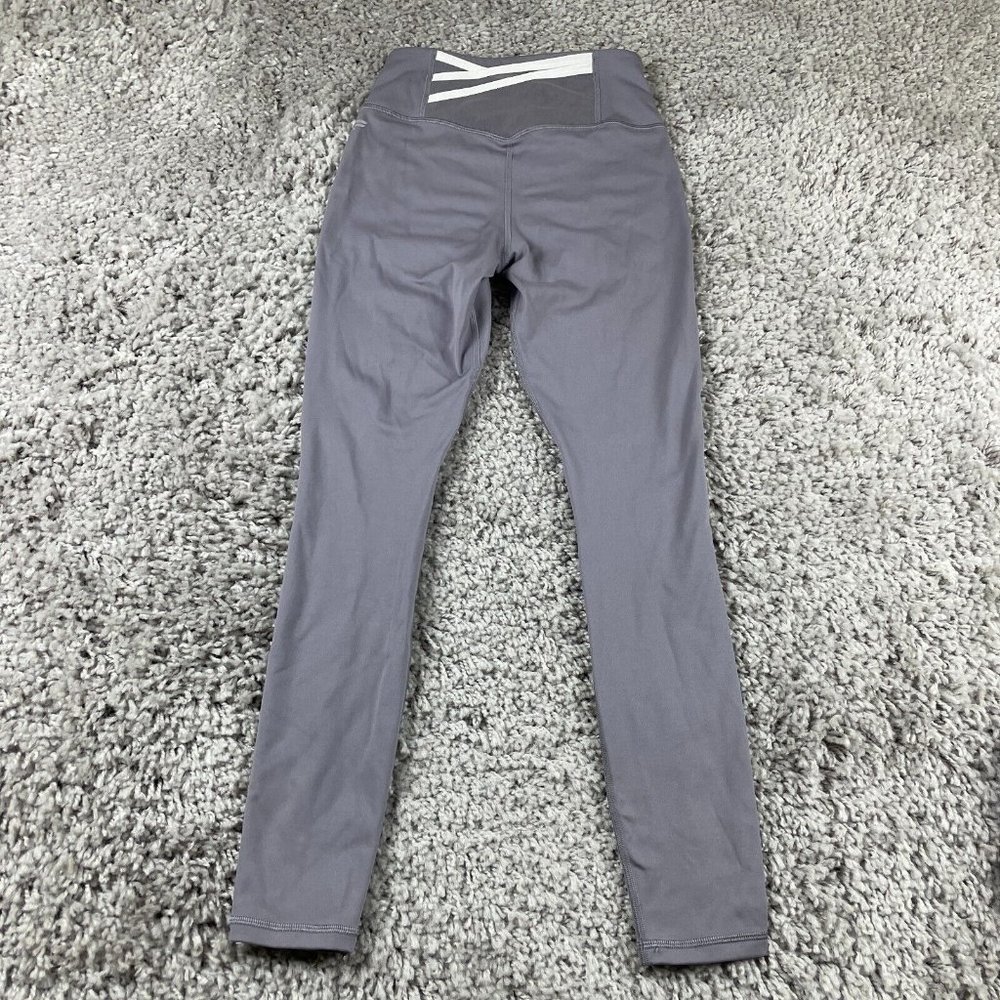 Fabletics Trinity Motion365 High Waisted Leggings Size XS Quarry Grey/White - Picture 3 of 9